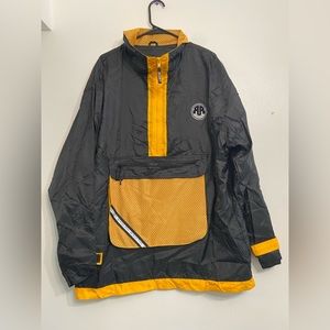 VINTAGE ROOKY Pullover windbreaker JACKET BLACK XL